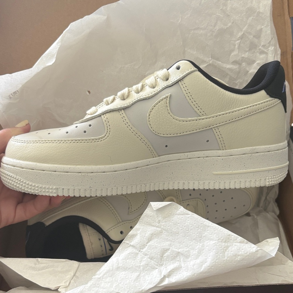 Nike Women’s Cream and Black Sneakers